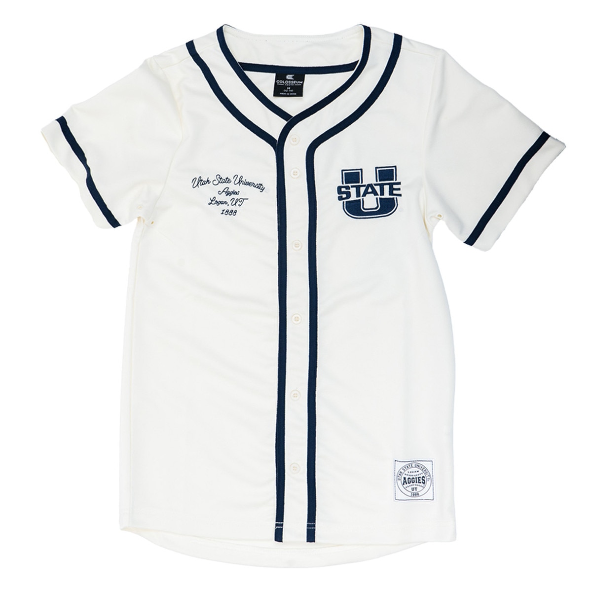 Youth U-State Aggies Baseball Jersey white
